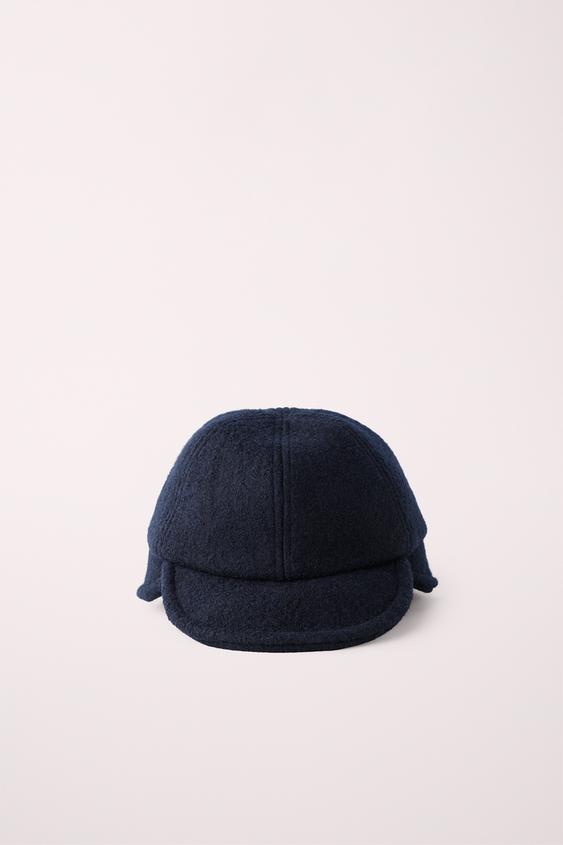 100% WOOL CAP CREATED BY CARAMEL LONDON X Zara - Navy blue by Zara - Image 0