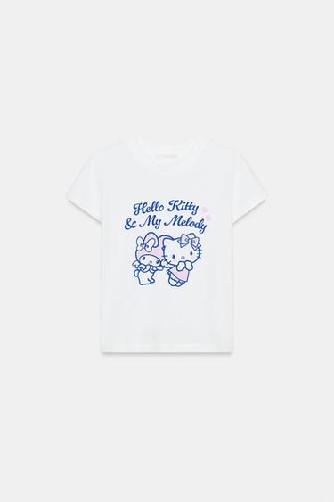ハローキティ&マイメロディ©サンリオ TシャツエクリュZaraのハローキティ&マイメロディ©サンリオ Tシャツ - エクリュ
