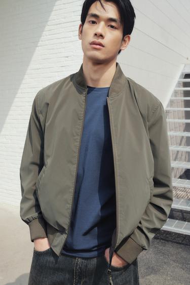 TECHNICAL BOMBER JACKET - Mink by Zara
