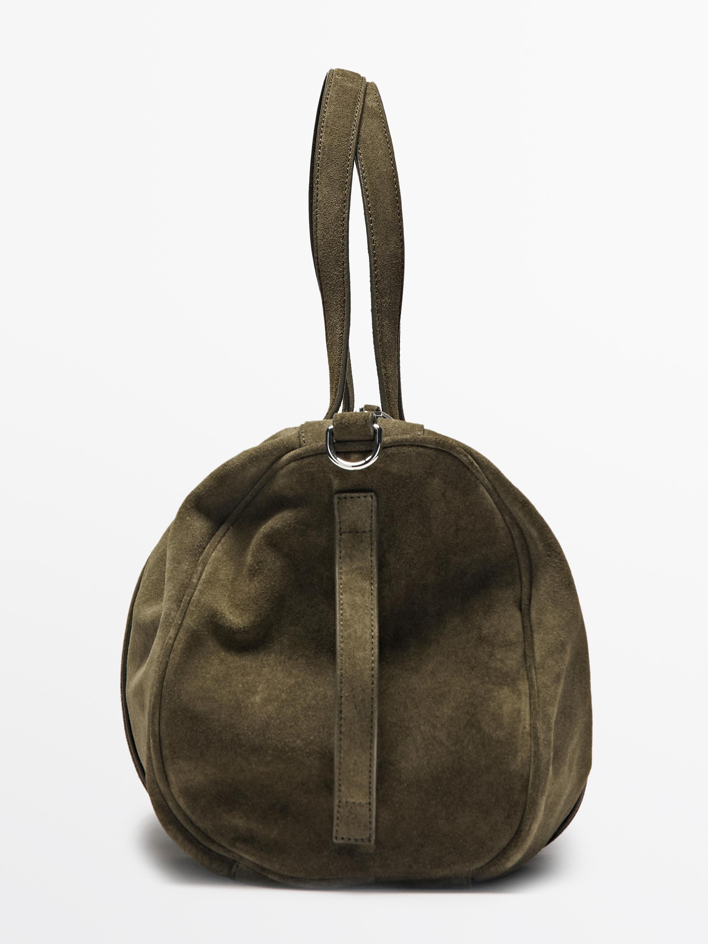 Sac de voyage cuir daim