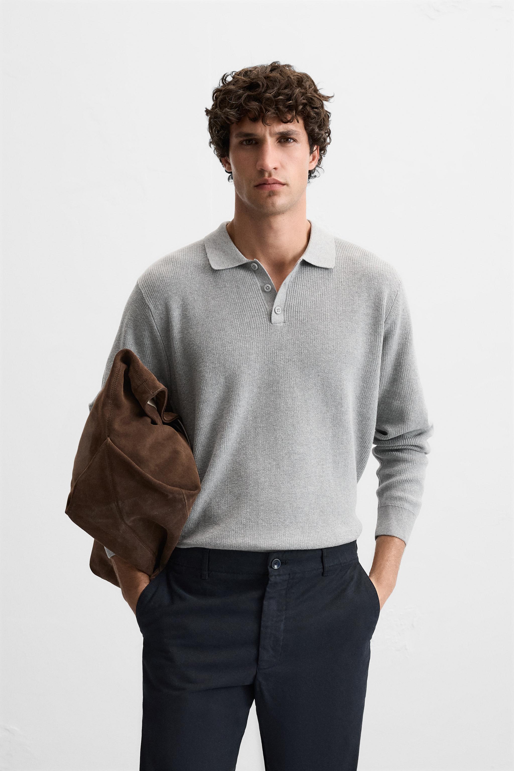 PURL KNIT POLO SHIRT