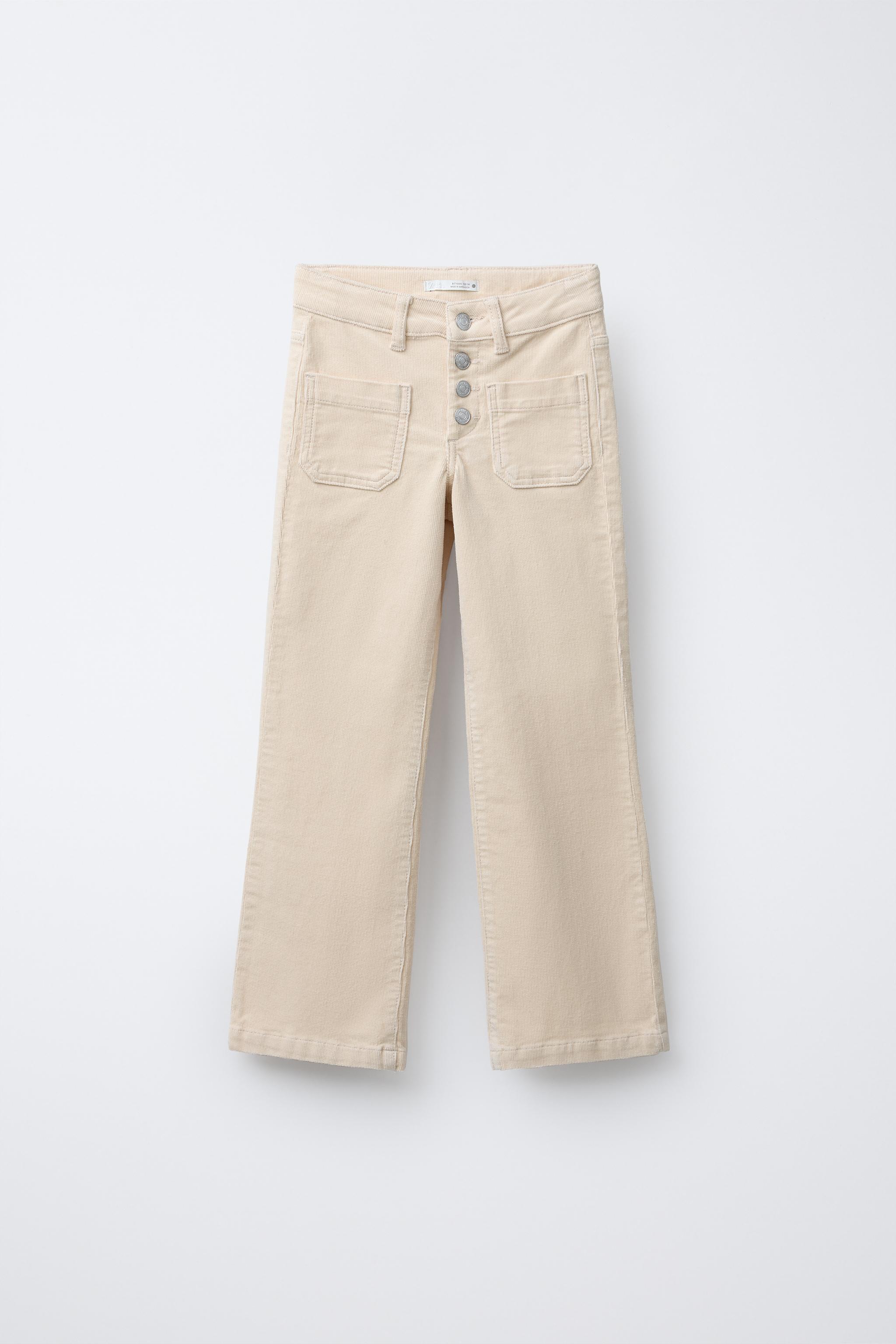 STRAIGHT CORDUROY PANTS WITH POCKETS