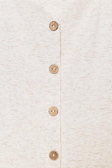 RUSTIC MIDI DRESS - Beige by Zara - Image 6