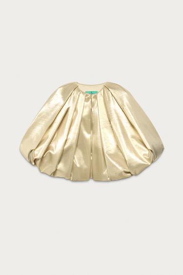 VESTE VOLUME MARISA BERENSON X ZARA - Doré de Zara - Image 1