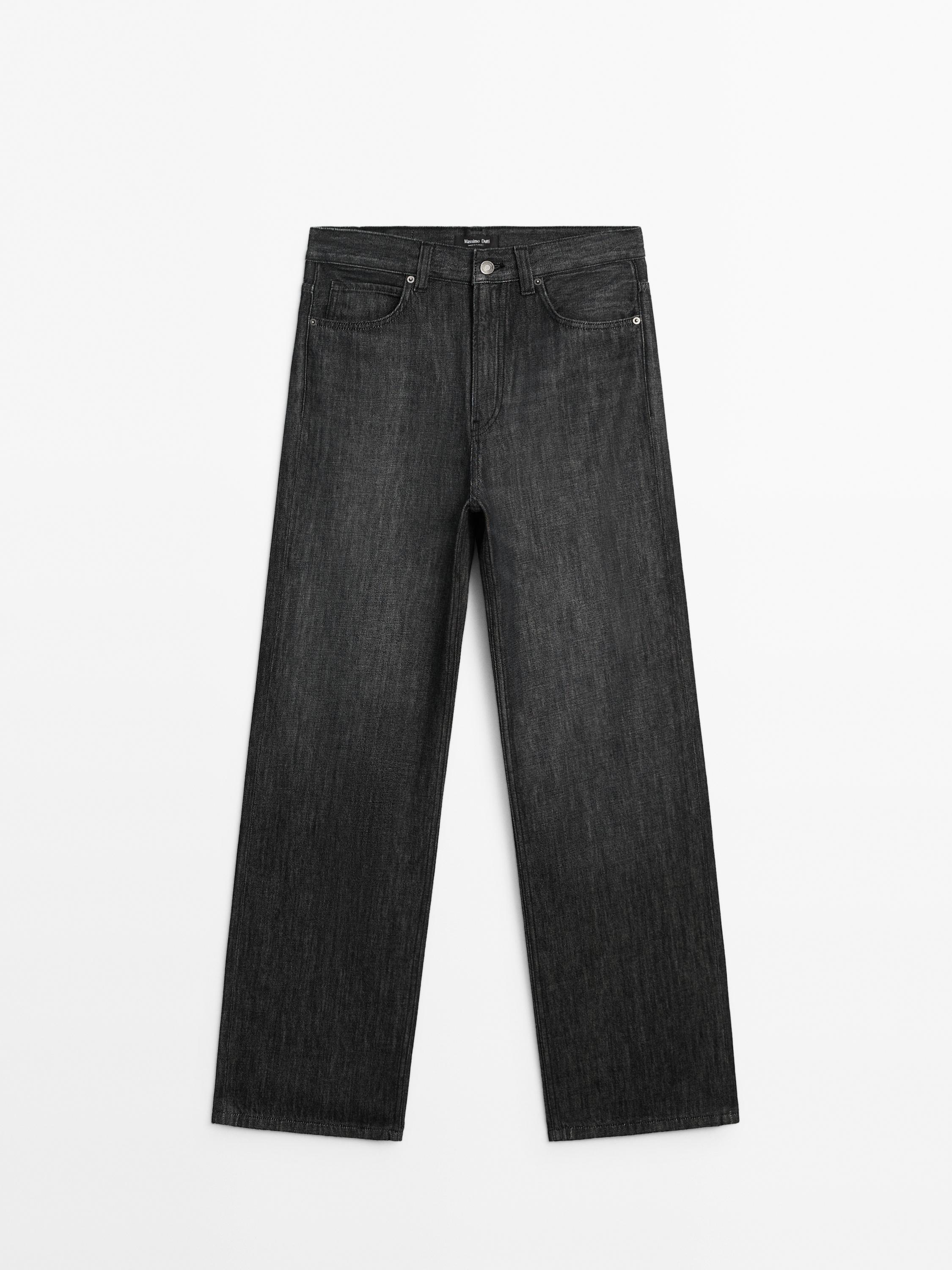 ◆Massimo Dutti◆ High waist relaxed fit barrel jeans High-waist relaxed fit barrel jeans · Ochre Marl · Dressy