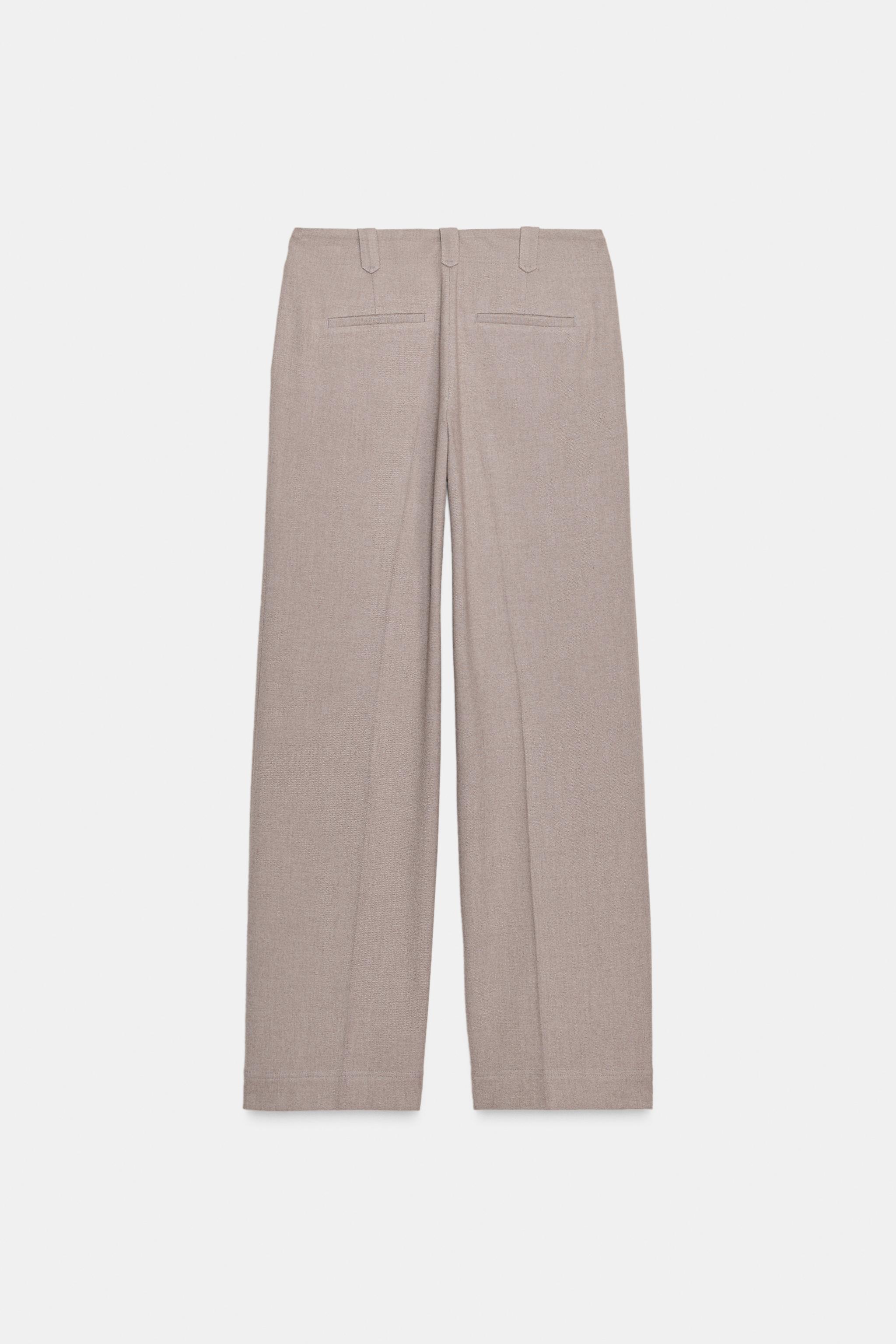 MID-RISE STRAIGHT LEG PANTS