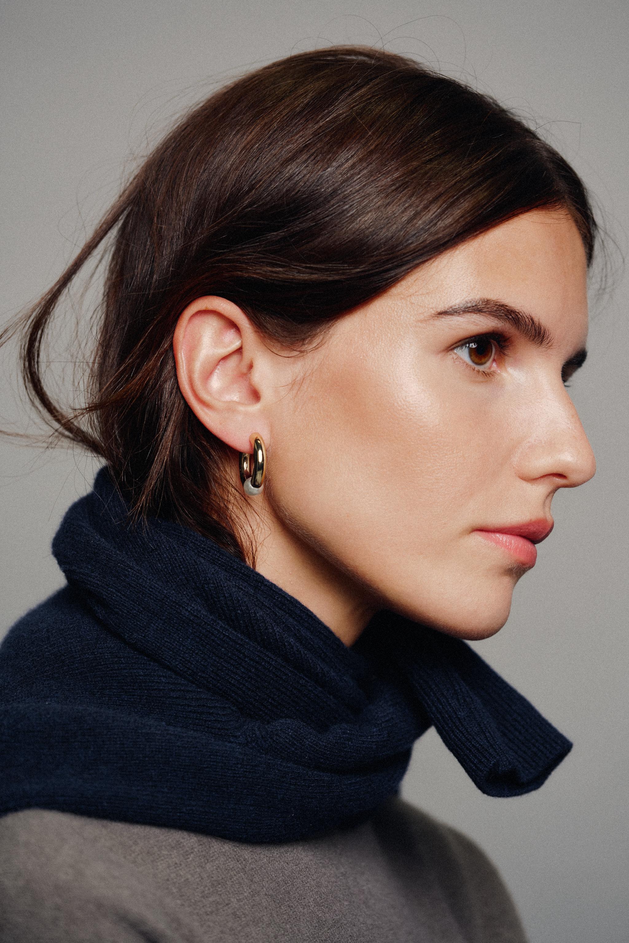 PEARL HOOP EARRINGS