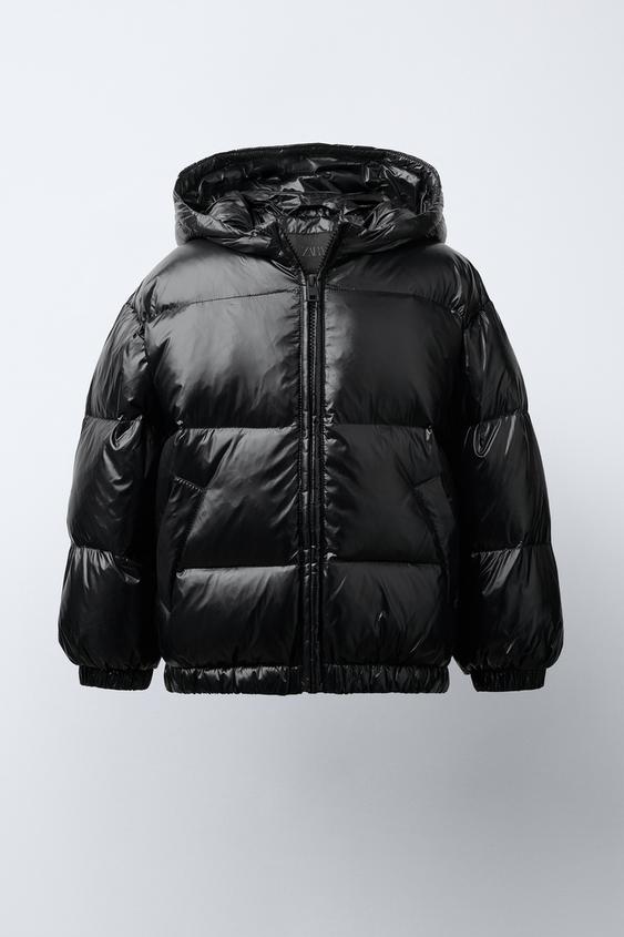 Water-repellent 50% Feather And 50% Down Hooded Puffer Jacket