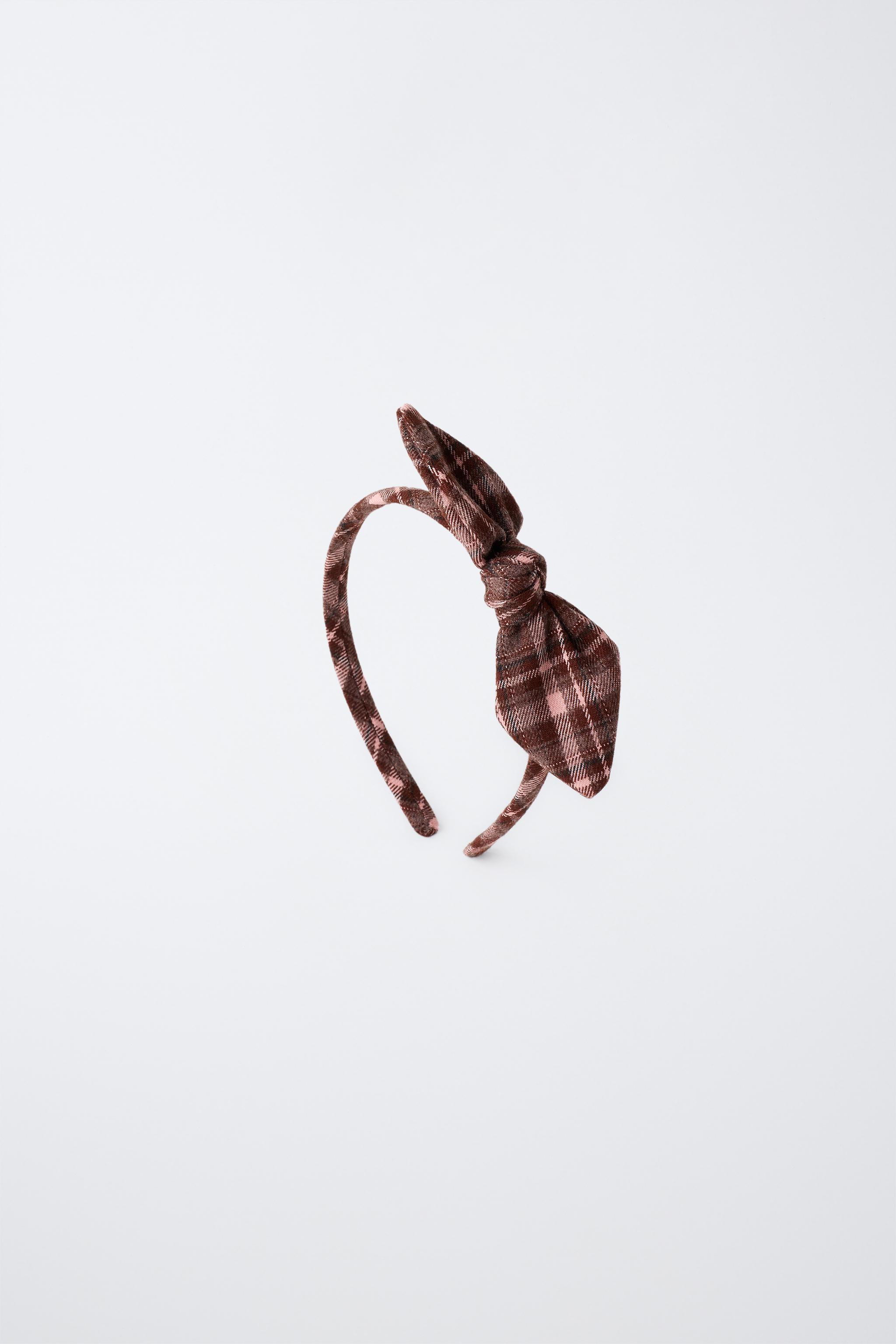 GINGHAM BOW HEADBAND