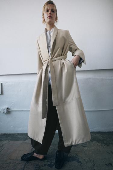 ABRIGO PIEL ACOLCHADO ZW COLLECTION LIMITED EDITION - Crudo de Zara