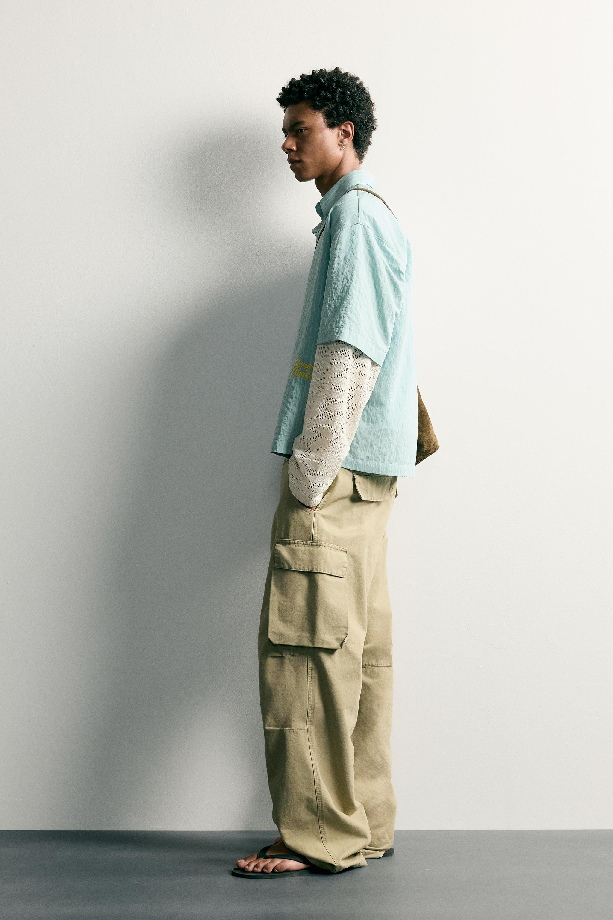 CHEMISE RELAXED FIT MANCHES EFFET SUPERPOSITION