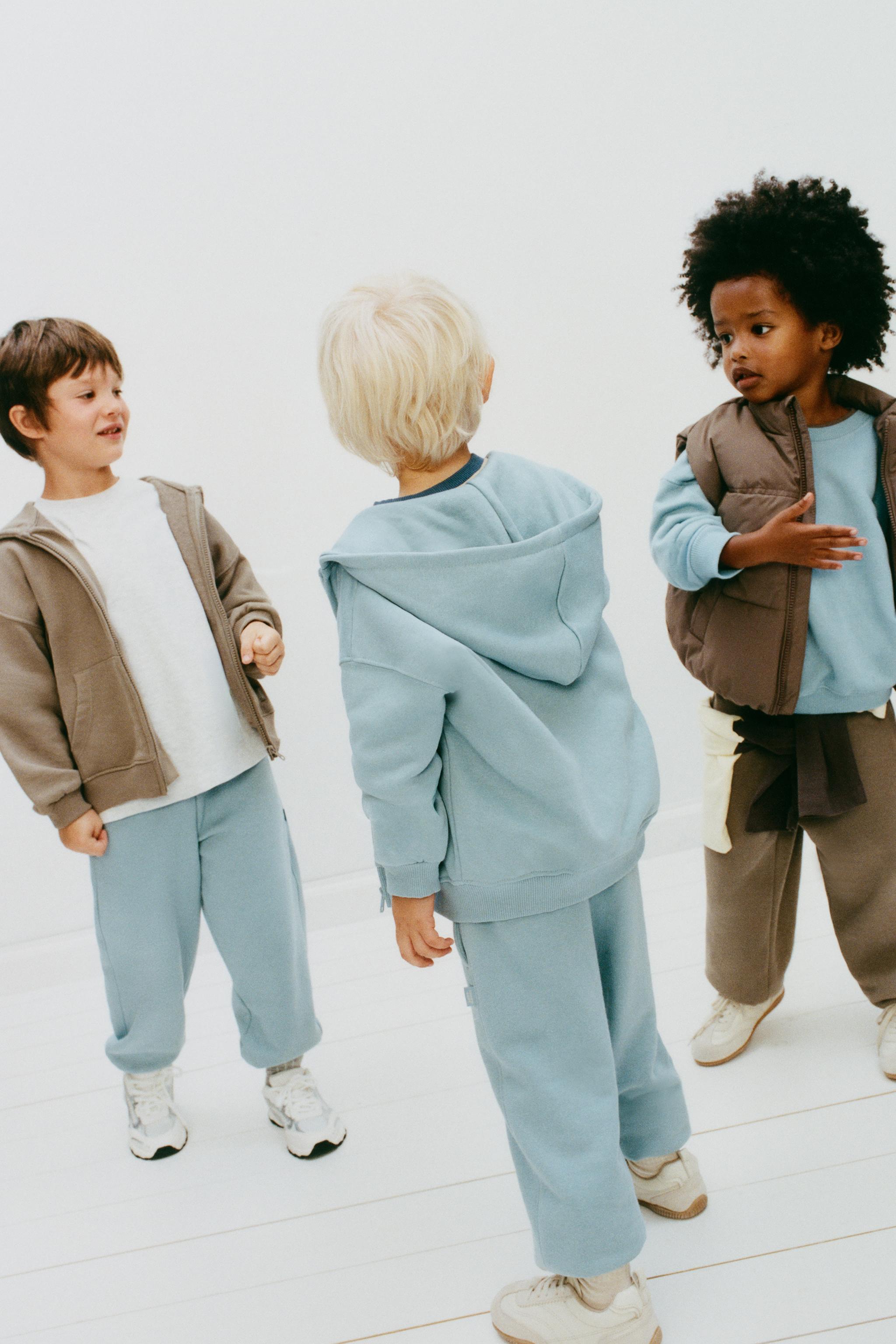 PLAIN SWEATSHIRT — Light blue