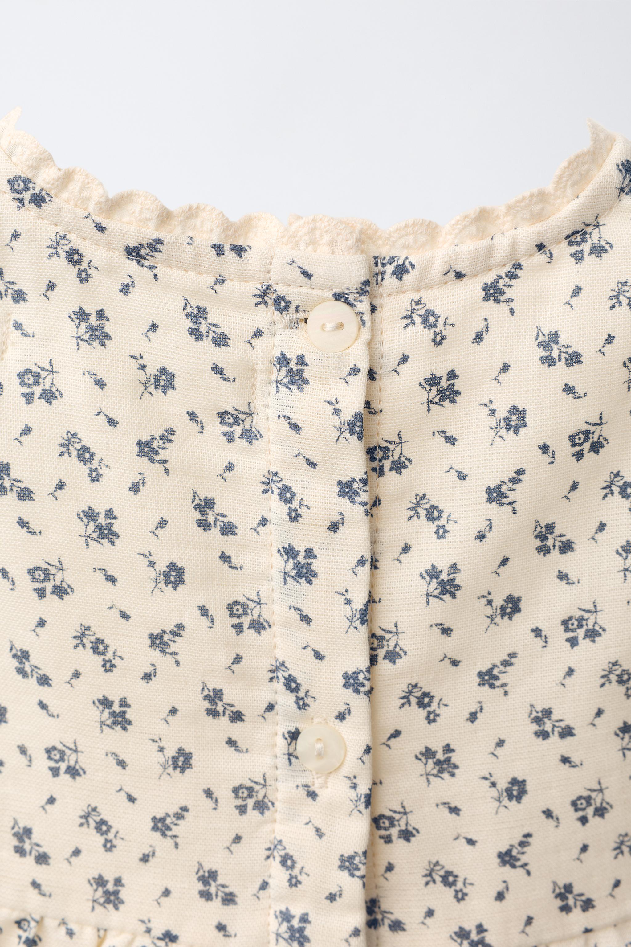Детские блузки Zara FLORAL BLOUSE — фото 4
