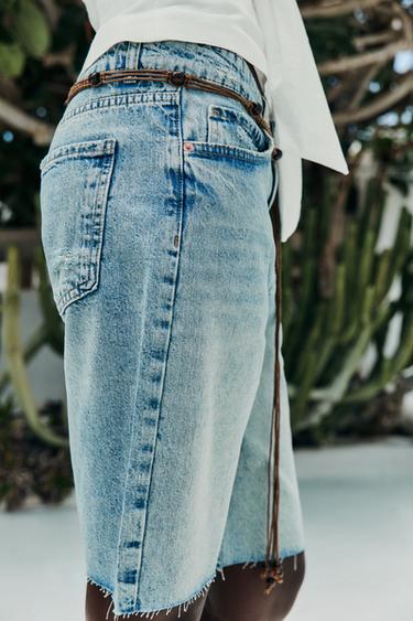 BERMUDA Z1975 EN JEAN TAILLE NORMALE - Bleu moyen de Zara - Image 5