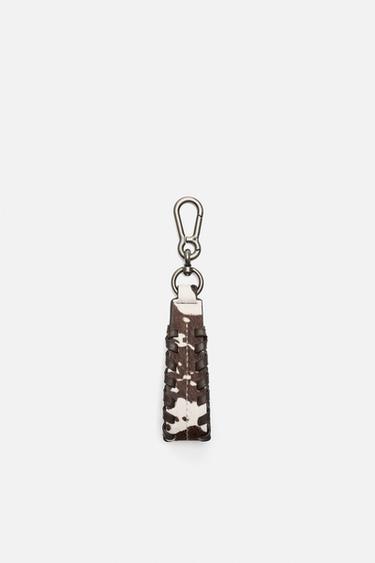 LEATHER KEY RING - Multicoloured by Zara