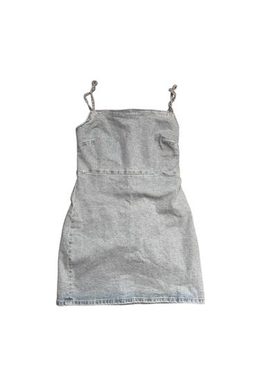 LIGHT BLUE DENIM MINI DRESS
