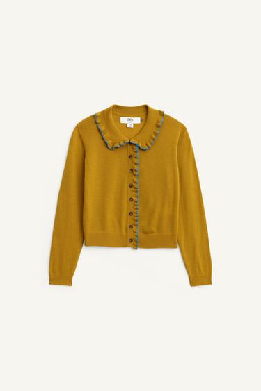 JERSEY CUELLO BOBO 100% LANA LIMITED EDITION  - Mostaza de Zara