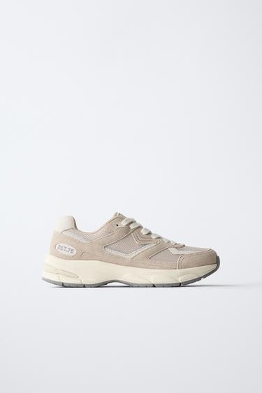 Zara PIECED ATHLETIC SHOES - Off White