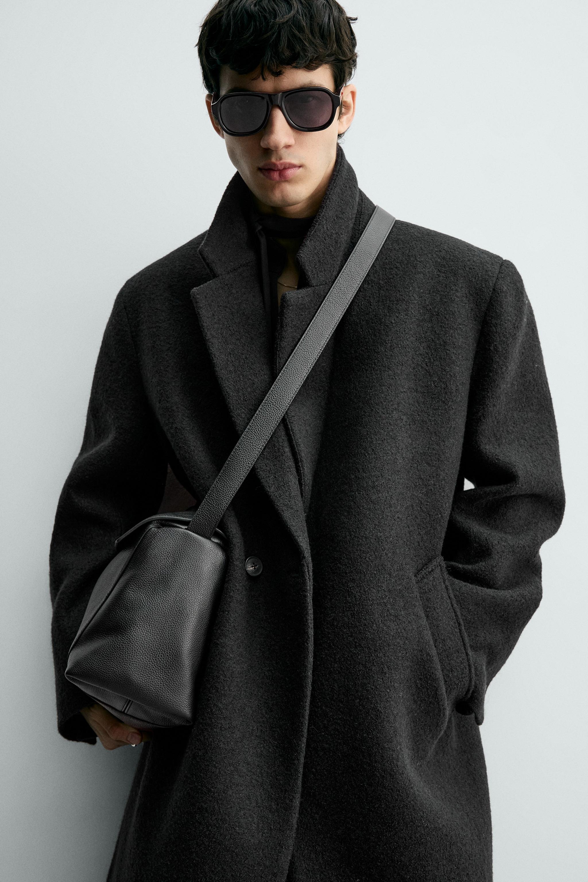 BOUCLÉ TEXTURED WOOL COAT