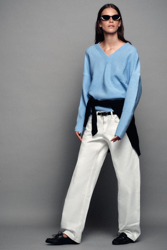 SOFT KNIT JUMPER - Pastel blue by Zara - Image 0