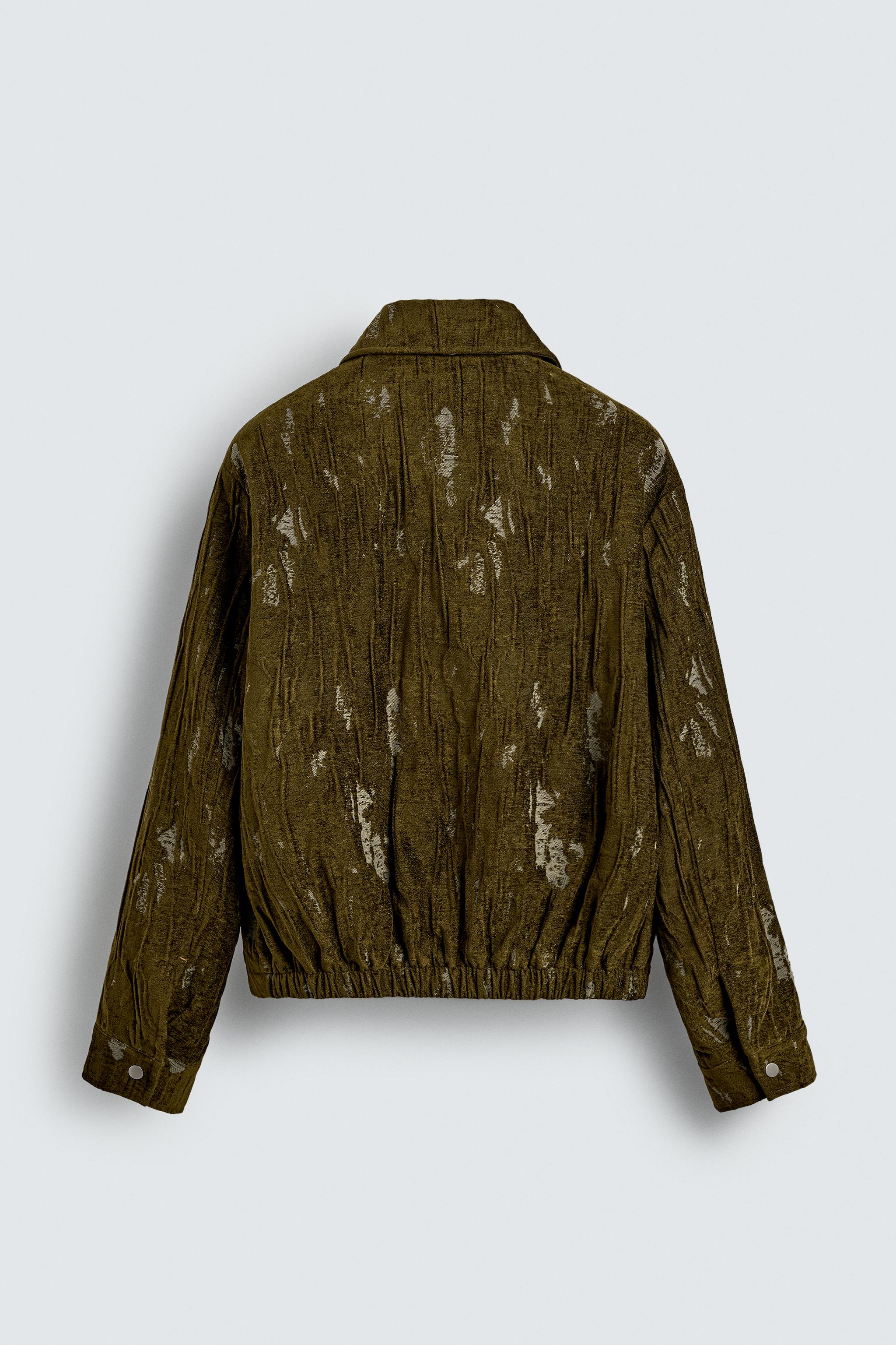 TEXTURED JACQUARD JACKET - Green marl | ZARA South Africa