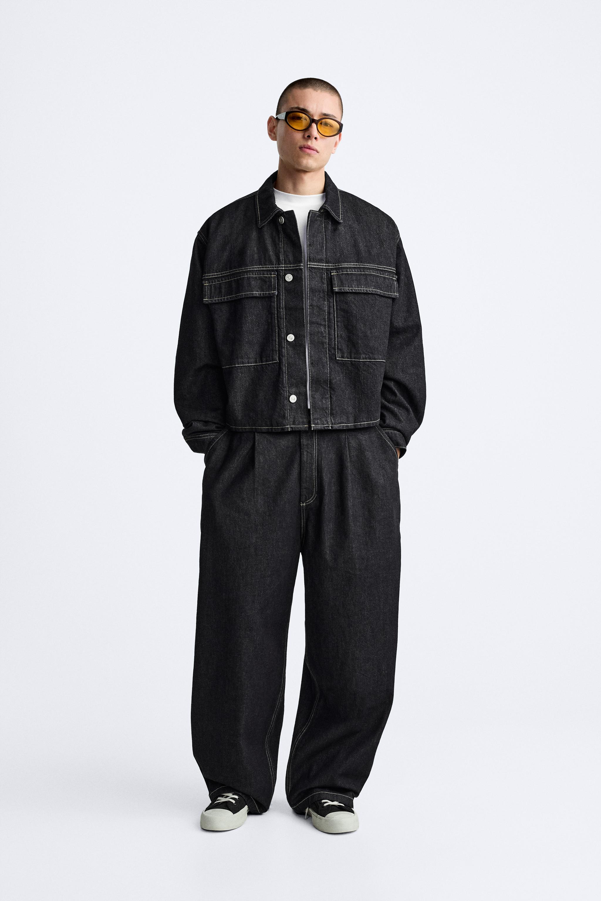 Zara black best sale cord jacket