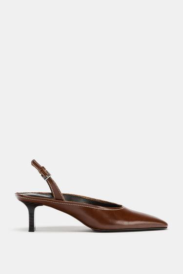 KOŽENÉ BOTY S VOLNOU PATOU LIMITED EDITION - Hnědá od Zara