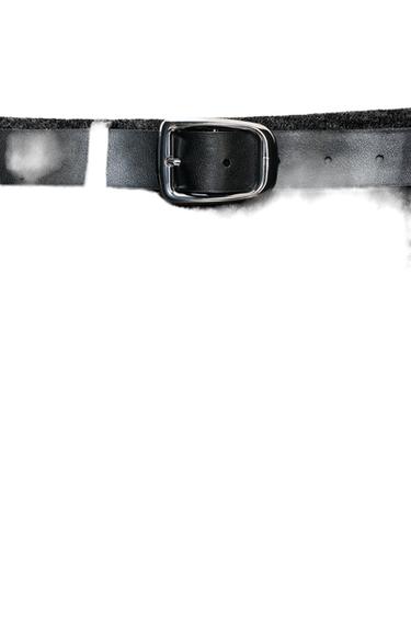 Zara SOFT BELTED LEGGINGS - Anthracite grey