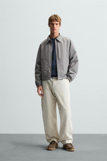 Zara TECHNICAL JACKET - Light gray - Image 0