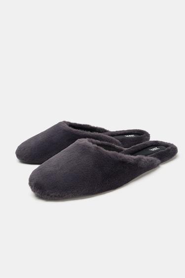 FAUX FUR MULES - Purple by Zara - Image 2