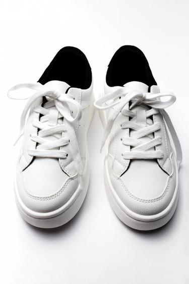 Zara 厚底運動鞋 - 白色