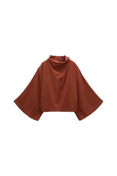 WRAP COLLAR TOP