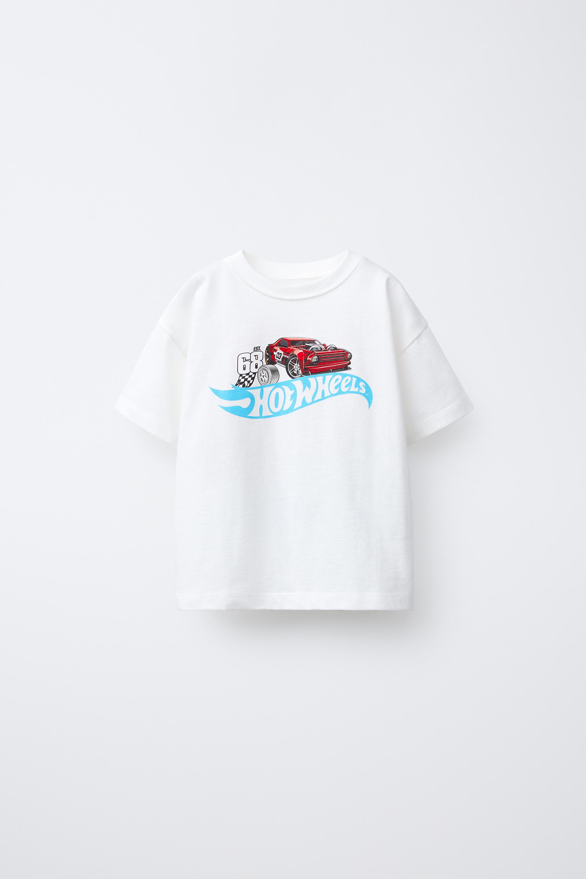 HOT WHEELS ™ MATTEL PRINTED T-SHIRT - Oyster-white | ZARA Canada