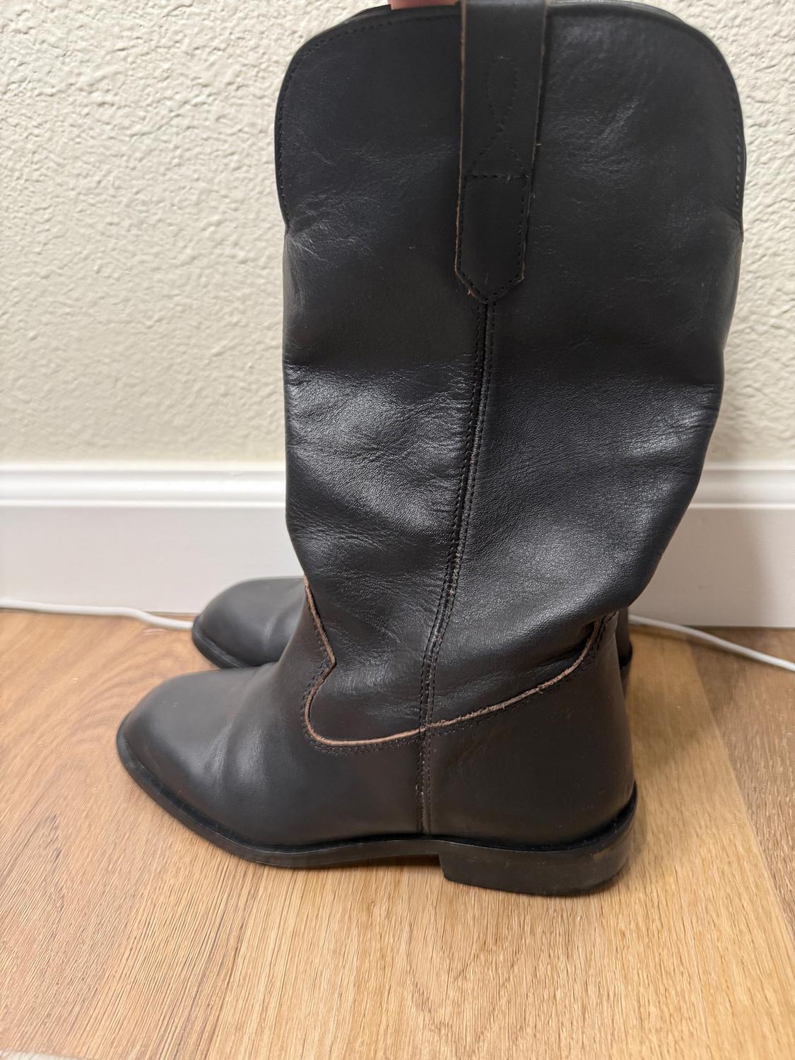 LEATHER COWBOY BOOTS - Image 2