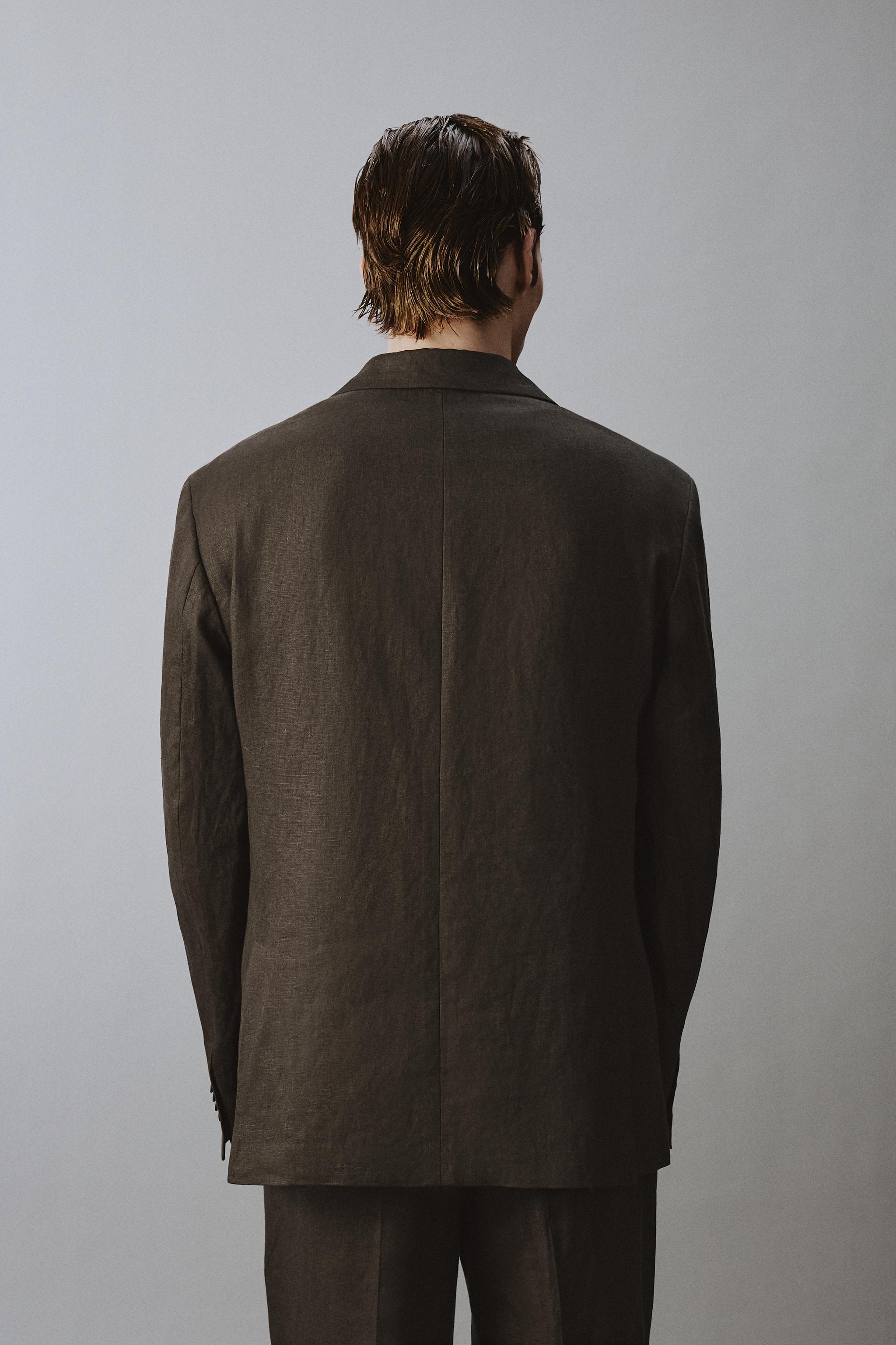 100% LINEN SUIT JACKET