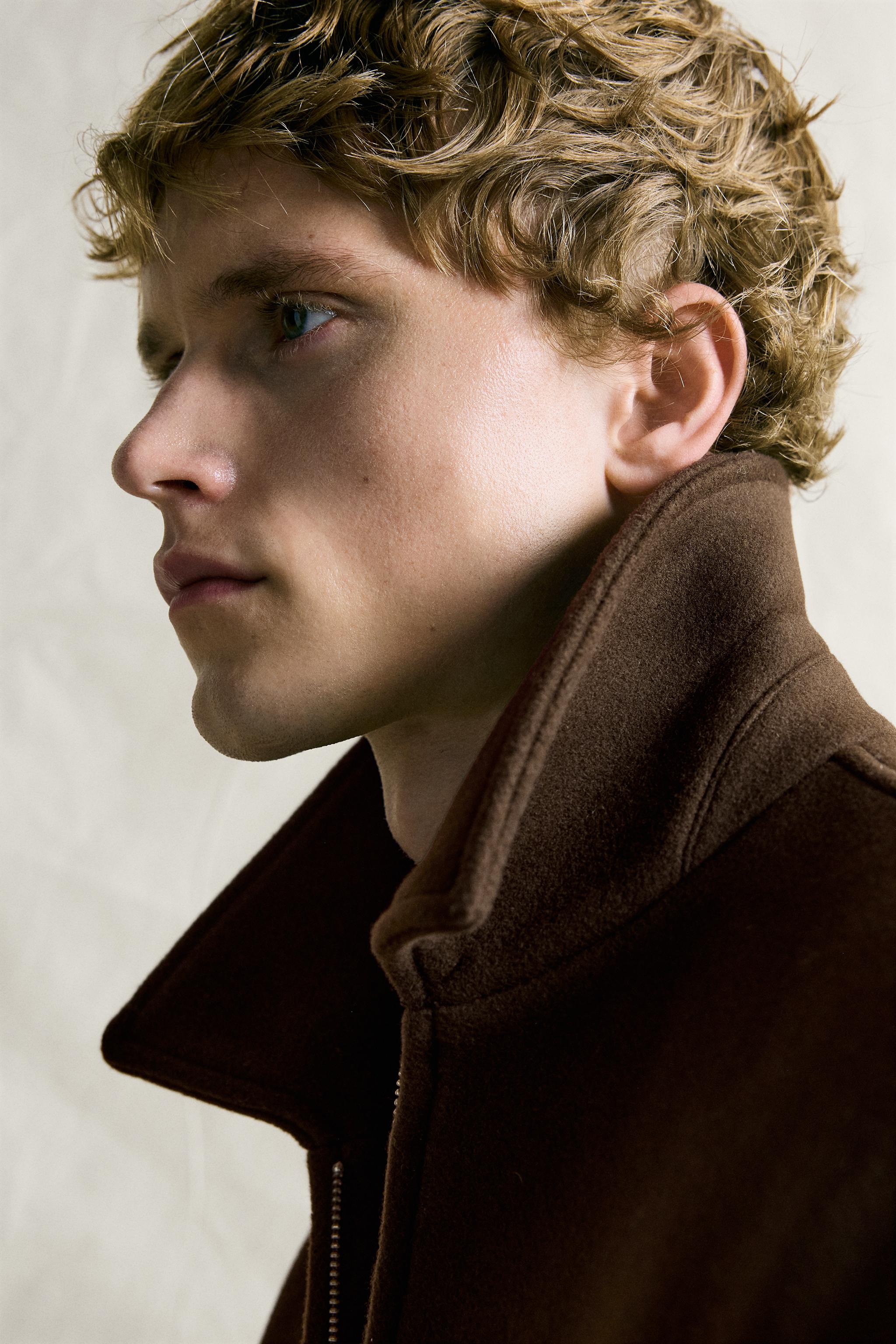 WOOL-BLEND REGULAR-FIT JACKET