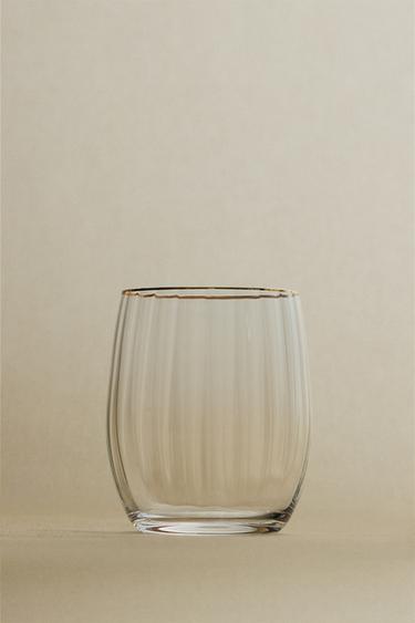 GLASS CHRISTMAS TUMBLER WITH LINES - 990 by Zara - Image 4