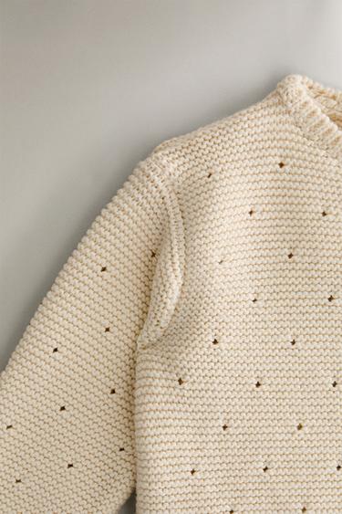 VESTE TRICOT ENFANT - Beige clair de Zara - Image 2