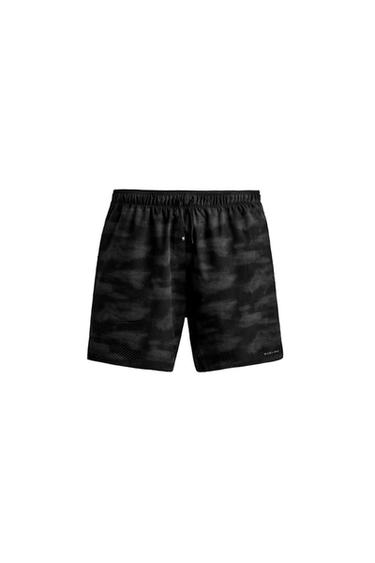 PERFORATED RUNNING SHORTS - Black by Zara