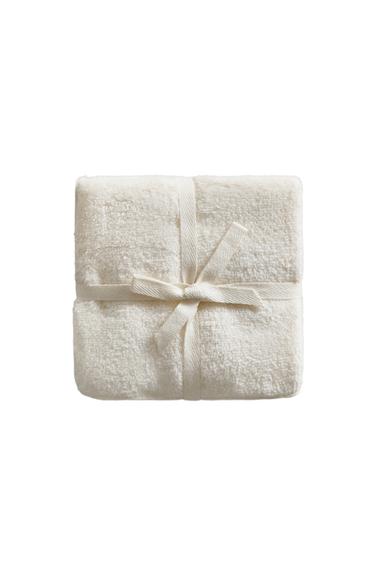 PACK OF COTTON HAND TOWELS (PACK OF 2) - Ivory by Zara
