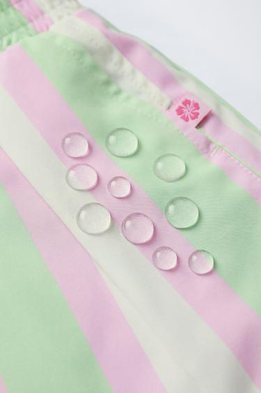 STRIPED WATER-REPELLENT BERMUDA SHORTS - Multicoloured by Zara - Image 4