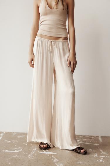 PANTALÓN FLUÍDO - Hielo de Zara