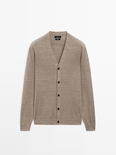 Zara Linen knit cardigan with buttons - 754