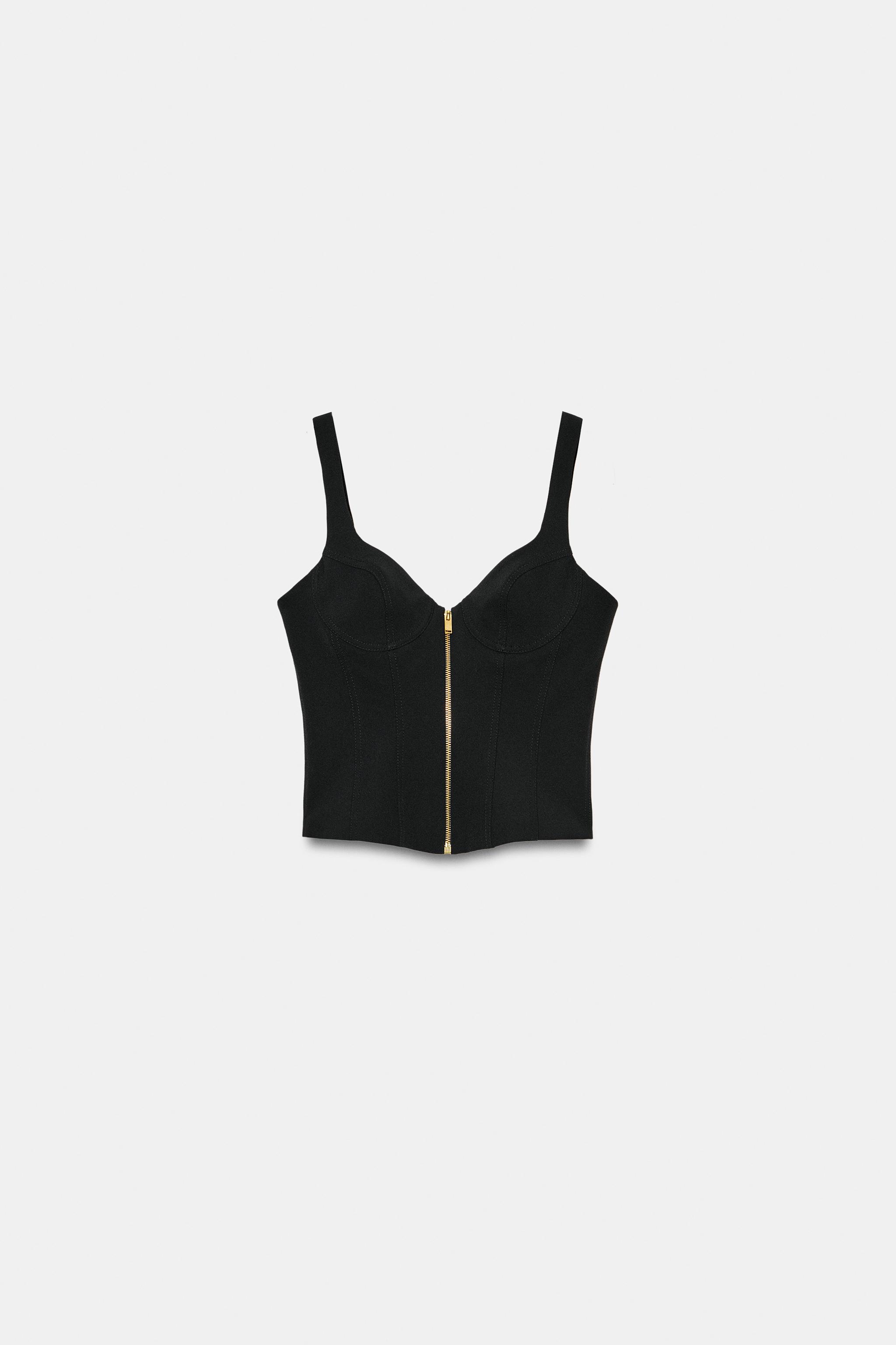 ZIPPER CORSET TOP