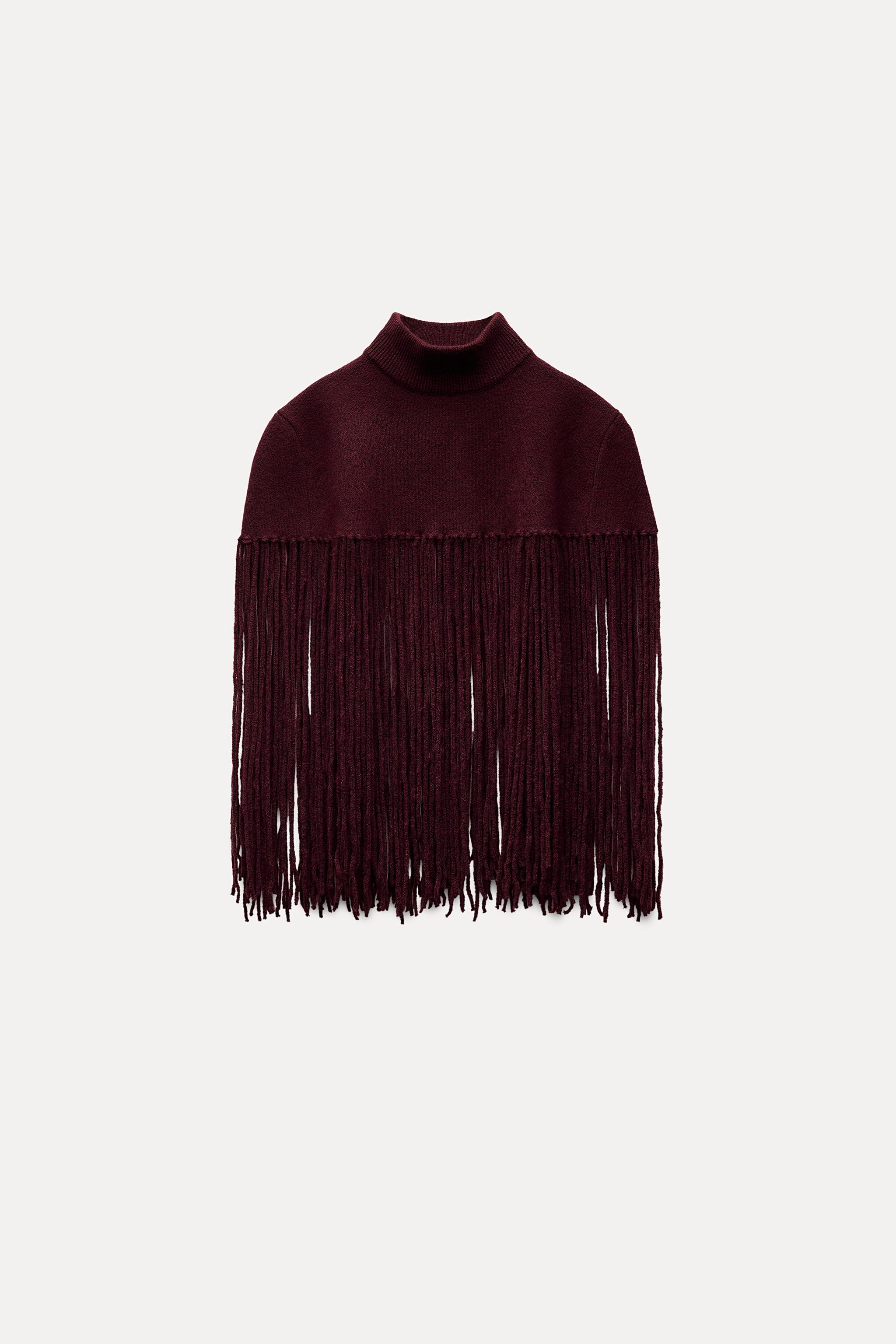 Zara Cape outlet Knit Medium