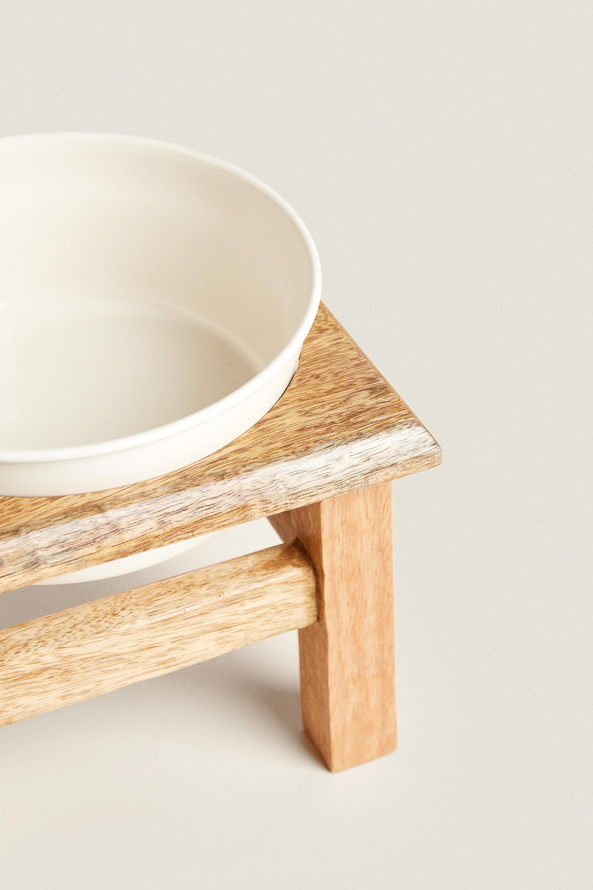 PET FOOD BOWL WITH STAND