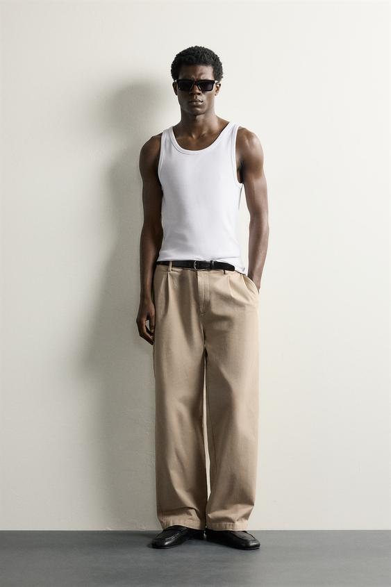 CAMISETA TANK RIB - Blanco de Zara - Imagen 0
