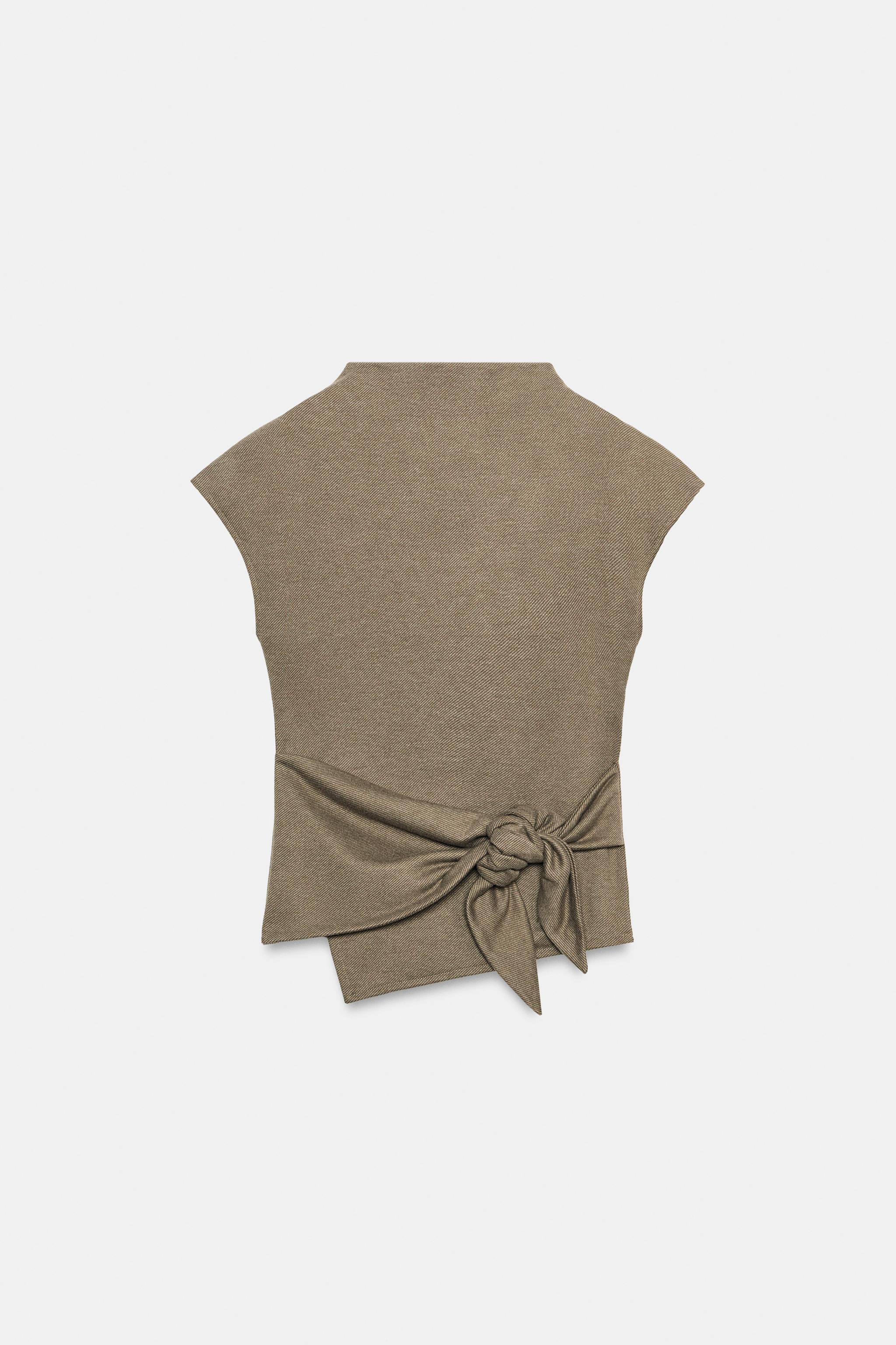 Soft Tie Top by Zara