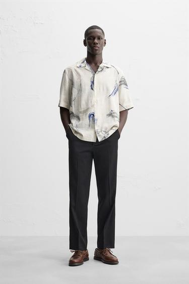 ABSTRACT PRINT SHIRT - Bluish by Zara - Image 0
