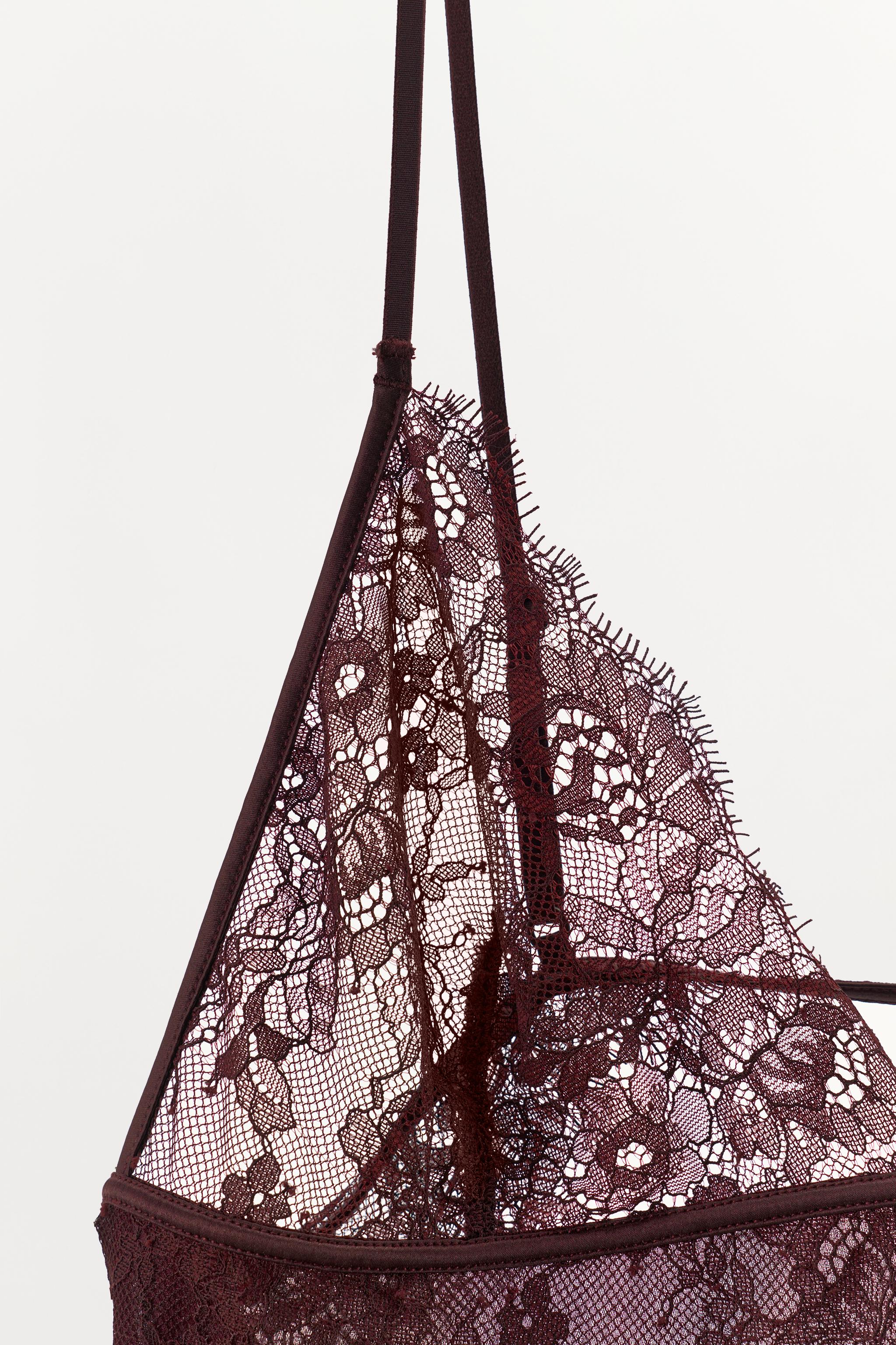 COMBINATION LACE MINI DRESS